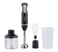 Minirobot 3 in 1 in acciaio inox 600W, accessori intercambiabili, nero, Kooper