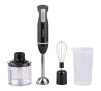 Minirobot 3 in 1 in acciaio inox 600W, accessori intercambiabili, nero, Kooper
