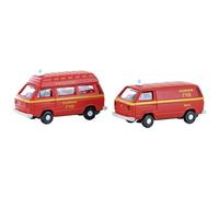 Minis by Lemke LC4342 N Auto modello Volkswagen Kit di 2 pz. Di vigili del fuo