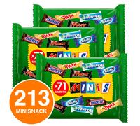 Minis Mixed Snack Mars Bounty Twix Snickers MilkyWay Mini Barrette al Cioccolato