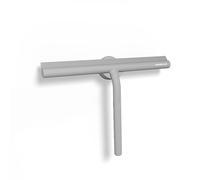 Minismus Raschietto per doccia per doccia, bagno, piastrelle, specchio, finestra, supporto magnetico senza foratura, autoadesivo, design moderno elegante 28 cm (grigio)
