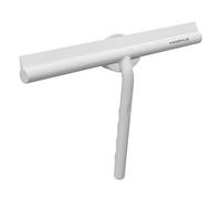 Minismus - Tergivetro per doccia, bagno, piastrelle, specchi, finestre, supporto magnetico senza forature, autoadesivo, design moderno, 28 cm (Bianco)