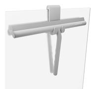 Minismus Tergivetro per Doccia - Pulisci Vetri Porte e Finestre - Tergivetro Doccia Silicone - Pulisci Doccia Vetro, Bagno e Specchi - Senza Foratura, Supporto Incluso (Grigio, 28 cm)