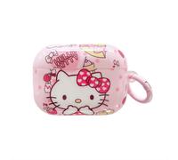 MINISO Custodia Sanrio Lovely compatibile con AirPods 3, 1, 2, Pro 2 - Simpatica cover rosa con Hello Kitty