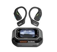 MINISO M98 AI Traduttore, Cuffie 3 in 1 in tempo reale con app, 134 lingue con touchscreen LCD, traduttore auricolare per apprendimento, viaggi, affari