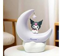 Miniso Sanrio Kuromi Decorazione Luminosa A Luna Crescente Dai Dolci Sogni, Con Caratteristica Luminescente Nel Buio, Realizzata In Materiale ABS Di Alta Qualità, Ideale Come Luce Notturna Da Camera D
