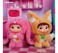 Miniso WAKUKU Marca Volpe e Coniglio Serie Diario Peluche Blind Box, Simpatici Cartoni Animati da Collezione, Scatola Mistero a Sorpresa, Decorazione da Scrivania Regalo Animale,FumettoPoliestere
