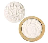 MINISOISO 2 Pezzi Mini Diffusore di Oli Essenziali in Legno, Diffusore d'Aria in Pietra Profumata, Diffusore Floreale Aroma Stone per Camera da Letto, Soggiorno, Bagno, Ufficio e Auto