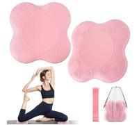 MINISOISO Yoga Ginocchiere,2 Pezzi Yoga Ginocchia,Tappetino Antiscivolo Yo-ga Ginocchia,Cuscini Ginocchia Yogas,Proteggono Ginocchia, Polsi E Gomiti per Yogas, Ginnastica, Pilates, 20 * 20 Cm, A