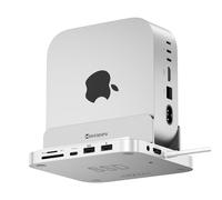 Minisopuru iExpandMate MINI218B MAX Mac Mini M4 Dock Supporto 4K@60 HDMI, 10Gbps USB C/A, TF/SD, 2X USB A 2.0, Mac mini hub & Stand con 8TB M.2 NVMe SSD (non incluso) per M4 e M4 Pro