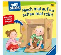ministeps: Mach mal auf und schau mal rein! Mit extrastabilen Klappen: Babybuch ab 1 Jahr, Spielbuch, Pappbilderbuch: Mit extrastabilen Klappen. Ab 12 Monaten