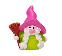 Ministro nano, statuetta classica realistica in resina, ministero strega nana natalizia per portico, tavolo da pranzo, caminetto, davanzale, comodino, bambini, bambini, adulti, madre, amici