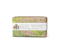 Ministry of Soap Natural Wellbeing Wrapped Soap Uplift, Naturally Coloured, Triple-Milled Soap, Wild Mint and Avocado, 200 g