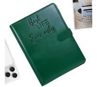 Ministry Tract Holder - JW Bible Study Wallet, Storage Book Case, Exterior, Magnetic Flap, Expandable Spine, ID Window Display | Key Ring Chain For Pioneers Preachers Home Office T