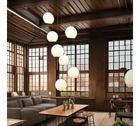 Minitallux Lampada a sospensione a grappolo a LED Ciondolo finitura smoke steel by Icone Luce