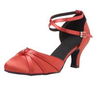 MINITOO Scarpe da ballo da donna con cinturino alla caviglia per danza latina e salsa, décolleté per matrimonio e ballo di fine anno, 33 EU