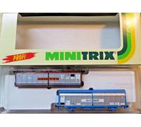 Minitrix 13980 Professionale Scala N 2 X Vagone con Porta Scorrevole " “ Nuovo