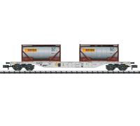 Minitrix 18490 Vagone Container SBB Hupac Contenitore Serbatoio EP VI Neu 1:160