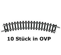 Minitrix / Trix N 14912 - Binario Curvo, R1, 30° (10 Pezzi in OVP) Nuovo