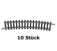 Minitrix / Trix N 14917 - Binario Curvo, R3, 15° (10 Pezzo IN Conf) Merce Nuova