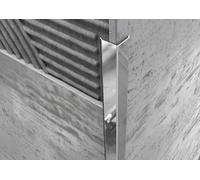 MINIUTA PROFILI Profilo Paraspigolo Angolare in Alluminio, Protezione Angoli Piastrelle, Lunghezza 250 cm, Resistente alla Corrosione, Uso Interno ed Esterno (Lucido, 30X30MM)