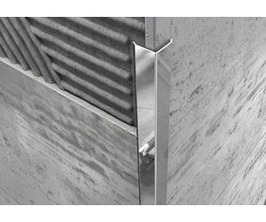 MINIUTA PROFILI Profilo Paraspigolo Angolare in Alluminio, Protezione Angoli Piastrelle, Lunghezza 250 cm, Resistente alla Corrosione, Uso Interno ed Esterno (Lucido, 30X30MM)