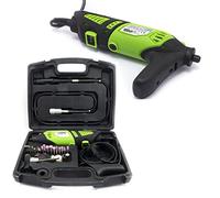 Miniutensile rotativo/Minitrapano 170W tipo Mini Drill con 40 accessori + albero flessibile e manico aggiuntivo in valigetta