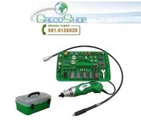 Miniutensile rotativo/Minitrapano/Smerigliatrice 170W tipo Mini Drill + 218 acc.