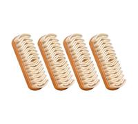 Minivana Suede Brush, Suede Shoe Brush and Eraser Soft TPR Crepe Brushs, Nubuck Shoe Cleaner for Sneakers, Leather, and Suedes, Stain Removal with Wooden Handle, Quick Cleaning ands Repair (4 Pcs)
