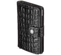 Secrid Miniwallet Nile Custodia per carte di credito Portafoglio RFID in pelle 6,5 cm nero