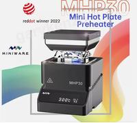 MINIWARE MHP30 Mini preriscaldatore a piastra calda 30 * 30mm Area di riscaldamento Tavolo riscaldante a temperatura costante 300 ℃ Strumento di riscaldamento intelligente