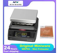 MINIWARE MHP50 Mini preriscaldatore a piastra calda 50 * 50mm Area di riscaldamento Tavolo riscaldante a temperatura costante 350 ℃ Strumento di riscaldamento intelligente MHP-A5