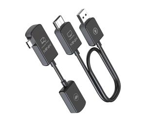 MINIX C1 USB-C to HDMI Extender Wireless, 1080P 60Hz, Plug and Play per laptop, PC, smartphone, console di gioco, streaming, specchio di visualizzazione, Android, portata fino a 50 m/164 piedi