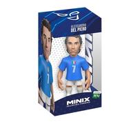 MINIX COLLECTIBLE FIGURINES Alessandro Del Piero Nazionale Italiana Licenza Ufficiale 12cm Football Stars Modello - Figura Dettagliata Giocatore Azzurri - Regalo Calcio per tifosi & Collezionisti