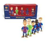 Minix FC Barcelona - Set di 5 personaggi da collezione, 7 cm, Lewandowski/Ter Stegen/Pedri/Ansu Fati/De Jong