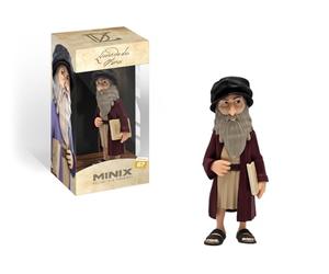 MINIX Leonardo da Vincci, collezione da 12 cm per esposizione, idea regalo per bambini e adulti, fan della storia e dell'arte, MN16105, multicolore