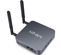 MINIX NEO J51-C8 Max Mini PC in Alluminio, 8 GB/512 GB M.2 PCIe NVMe SSD Windows 11 Pro, Wi-Fi6/Due Porte LAN da 2,5 GB/USB-C/Tre Uscite Video/4K/Accensione Automatica/Avvio PXE/RTC/Attacco Vesa.