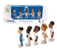 MINIX - Real Madrid - Confezione da 5 - Statuetta da collezione 7 cm - (Courtesis, Camavinga, Modric, Vinicius, Bellingham)