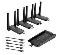 MINIX Ricevitori e trasmettitore HDMI senza fili da 1 a 4 display, portata 50 m, 1080P Full HD, Plug & Play per riunioni, aule/giochi, per laptop/smartphone/console di gioco