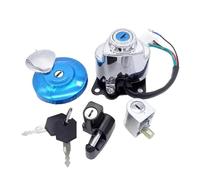 MINJKL Interruttori di accensione Compatibile con per Virago per XV400 per XV535 per XV700 per XV750 Interruttore di Accensione per Motocicletta Bloccasterzo per Casco Blocco Tappo Serbatoio
