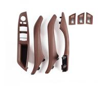 MINJKL Maniglia del bracciolo interno Gruppo Maniglia Interna Per Porta Interna Con Guida A Sinistra Set Avvolgente Originale Compatibile Con BMW Serie 5 F10 F11 F18 2010-2017(RHD-red brown)