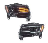 MINJKL Proiettore Fanale Anteriore Compatibile Con Jeep Per Grand Per Cherokee 2014 2015 2016 2017 2018 2019 2020 2021 Fari DRL A Bassa Configurazione Luci Diurne