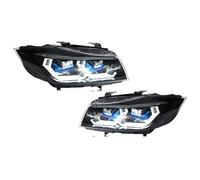 MINJKL Proiettore Fanale Anteriore Compatibile Con La Serie 3 Per E90 E91 2009 2010 2011 2012 2 Pezzi Gruppo Fari Gruppo Fari Anteriori DRL Accessori Per Fari