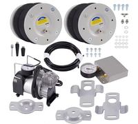 MINJKL Sacco Sospensioni Pneumatiche Compatibile con Peugeot per Boxer 1994-2016 Molle Elicoidali per Sospensioni Pneumatiche, Soffietti per Sospensioni Pneumatiche + Kit Compressore 12V