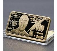 MINKATE Moneta commemorativa del Presidente Trump Gold Square Relief - Oro
