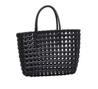 minkissy 1 Grandi Dimensioni Intrecciata Vimini Borsetta Borse Tote Per Casual Custodia Vuota a Poliestere