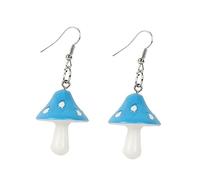 minkissy 1 Paio Di Orecchini Pendenti A Forma Di Fungo Gioielli A Tema Fantasy Decorazioni Per Donna Cerchi Scintillanti Sottobicchieri A Forma Di Fungo Adesivi Con Ciondolo Da Donna
