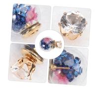 minkissy 1 Paio Orecchini a Sfera Di Piccolo Doppio Di Grandi Dimensioni Orecchini Dormienti Orecchini Di Istruzione Orecchino Di Fiori Secchi Orecchini Di Fiori Secchi Bicchiere Blu