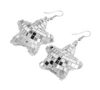 minkissy 1 Paio Orecchini Con Stella Marina Da Discoteca Piercing Orecchini Borchie Orecchini Dell'umore Orecchini a Bottone Con Cingolato Orecchini a Cerchio Con Stella Silver Bicchiere