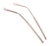 minkissy 1 Paio Templi Di Cristallo Cerniera Occhiali Retrò Catena Ottica Kit Sostituibile Raggio Ottico Lega Rose Gold